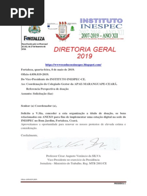 Instituto de Ensino Inespe Oficio 4.056.819-2019. Anexo i