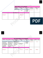 Planning - Production Schedule