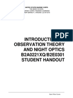 B2A0221XQ-B2E0301 Introduction To Observation Theory and Night Optics