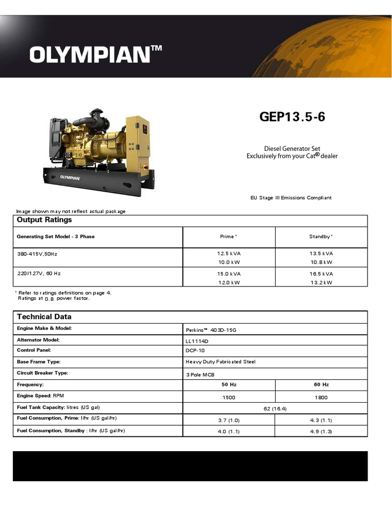 Ficha Tecnica Motor Perkins 403d15g PDF Engines Diesel Engine