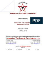 ASBESTOS - Test Report