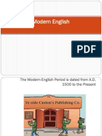 Lecture 9 - Modern Emglish