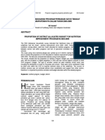 Proporsi Anggaran Program Perbaikan Gizi Di Tingkat Kabupaten/Kota Dalam Tahun 2003-2005