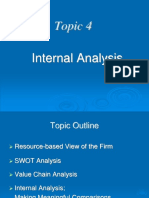 Topic 4: Internal Analysis