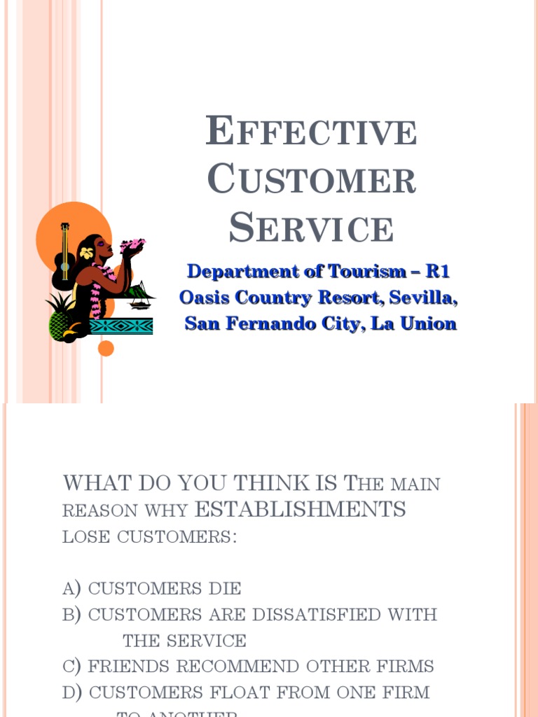 Effective Customer Service PDF PDF Gesture Nonverbal Communication
