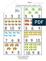 Transportation Math Worksheet Pack PDF