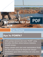 Pumping Test Sumur Bor