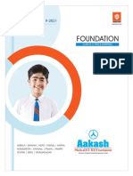 Aakash Foundations Prospectus 2019-2021