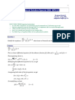 Differential Equations - MTH401 Special 2006 Assignment 02 Solution.doc