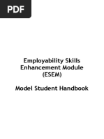 Employability Skills Enhancement Module (ESEM) Model Student Handbook