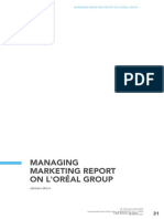 Managing Marketing Report On Loreal Group