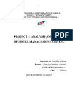 Project: Analysis and Design of Hotel Management System