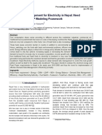 Demand Side Management For Electricity in Nepal: Need Analysis Using LEAP Modeling Framework