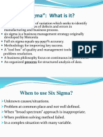 "Six Sigma": What Is It?