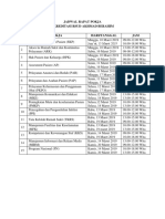 Jadwal Rapat Pokja Akreditasi Rsud Akhmad Berahim