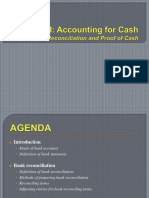 Unit I - Accounting For Cash - Bank Reconciliation