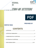 Formation of Attitude