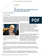 ConJur - STF Cassa Decisão Que Autorizou Uso de Dados Ilegais Do Fisco Pelo MP