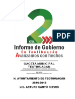 2do. Informe de Gobierno Teotihuacán