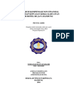 2014 Pengaruh Kompensasi Finansial Dan Non Finansial Terhadap Produktivitas Kerja Karyawan (Simamora 2004)