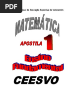 Apostila Ensino Fundamental  CEESVO - Matemática 01