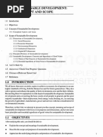 Unit 1 Sustainable Development: Concept and Scope: Stmcture