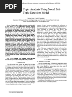 Trending Topic Analysis Using Novel Sub Topic Detection Model