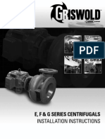 E, F & G Series Centrifugals: Installation Instructions