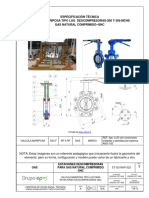 Válvula mariposa especificación técnica