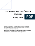 Zestaw Podrecznikow Rok SZK 20182019