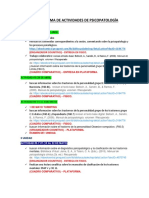 Cronograma de Actividades de Psicopatología