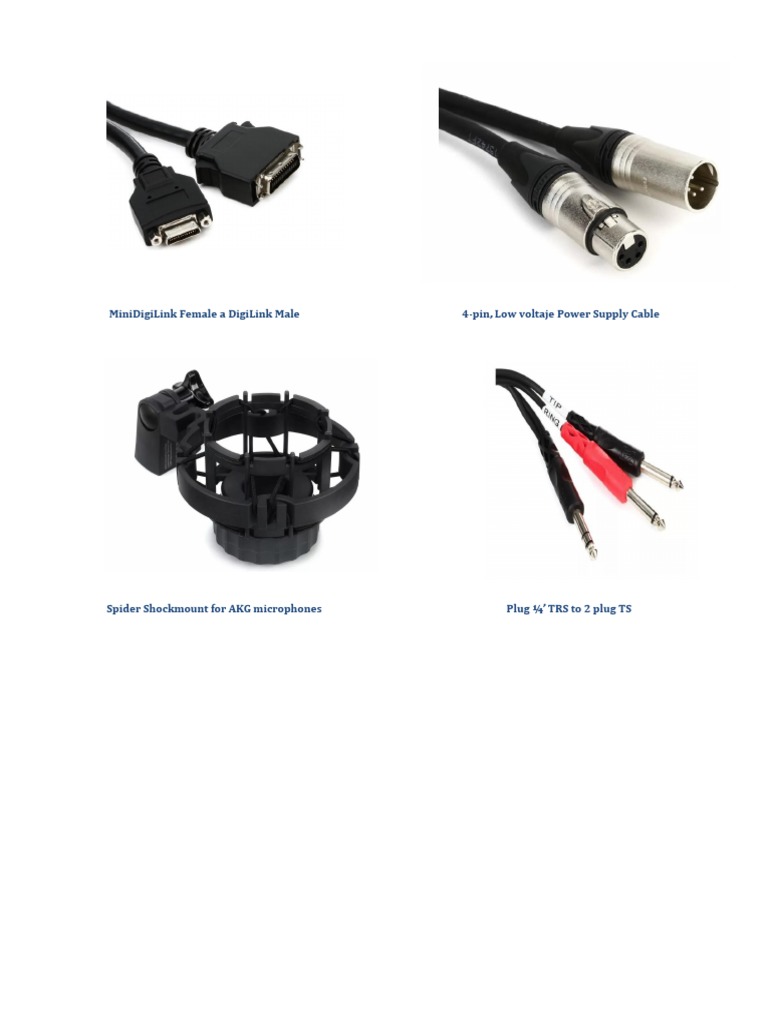 Audio Accessories and Cables Guide | PDF