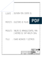 Planos Electricos - Tablero de Arranque de Bomba - Colectores de Polvos - WMP