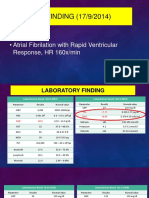 ECG FINDING (17/9/2014) : - Atrial Fibrilation With Rapid Ventricular Response, HR 160x/min