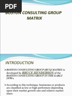 Boston Consulting Group Matrix