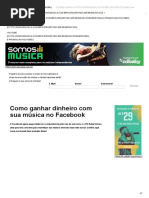 Como Ganhar Dinheiro Com Sua Música No Facebook - SomosMúsica