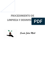 Procedimiento de Limpieza y Desinfeccion Santa Julia Mall