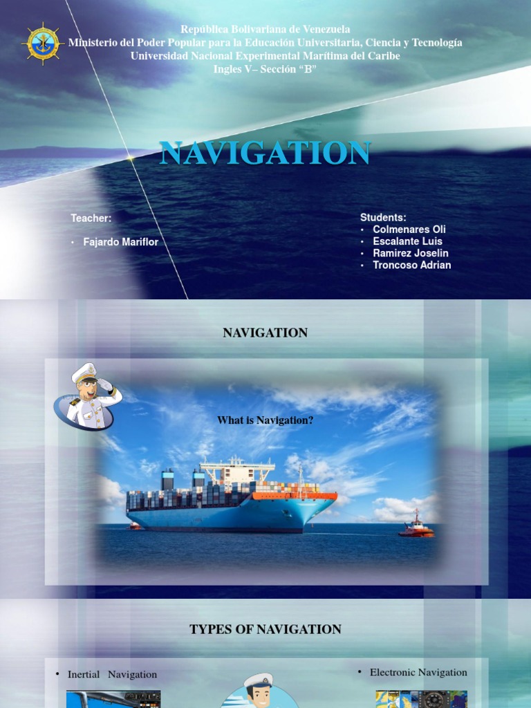 Types and Techniques of Marine Navigation | PDF | Navigation | Geography