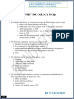 FORENSIC TOXICOLOGY MULTIPLE CHOICE QUESTIONS (MCQs PDF