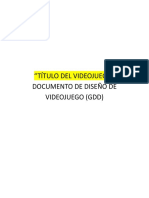 Plantilla de Documento de Game Design