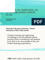 Lecture On Designing An Outcome-Based Lesson Plan: Eugelyn R. Felix Asst Prof III