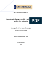 Ingeniería Civil en prevención y mitigación de catástrofes naturales