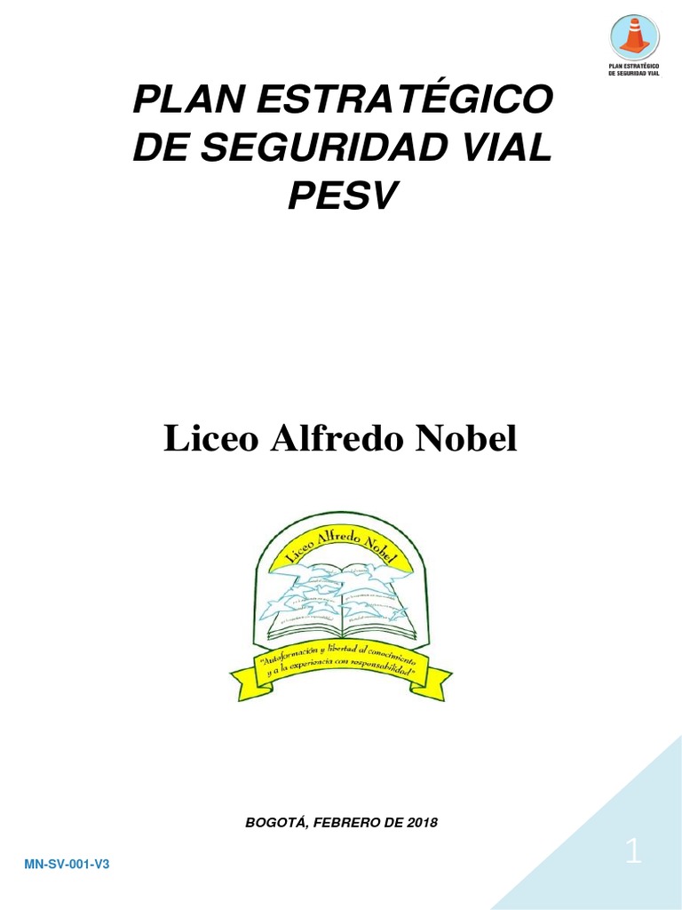 Plan Estrategico de Seguridad Vial PDF | PDF | Seguridad vial ...