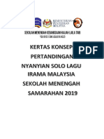 Kertas Kerja NYANYIAN SOLO 2019