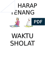 Harap Tenang Waktu Sholat