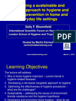 Developing A Sustainable and Effective Approach To Hygiene and Infection Prevention in Home and Everyday Life Settings