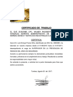 Certificado de Trabajo Franco Niño - JPG