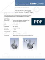 EMCO Orifice Plate With Single Pressure Tapping Series MEF/5 For Insertion Between Compact Flanges