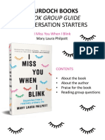 I Miss You When I Blink - Reading Group Guide