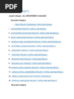 Researchprojectcttopics Project Category